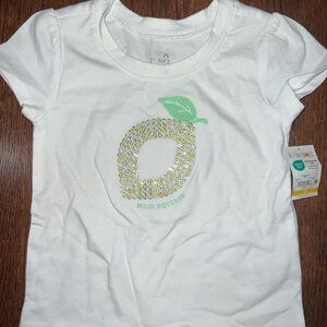 Garanimals White Tee with Sparkling Lemon Design